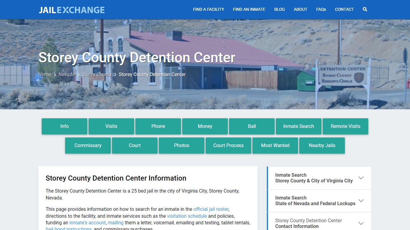 Storey County Detention Center - Jail Exchange